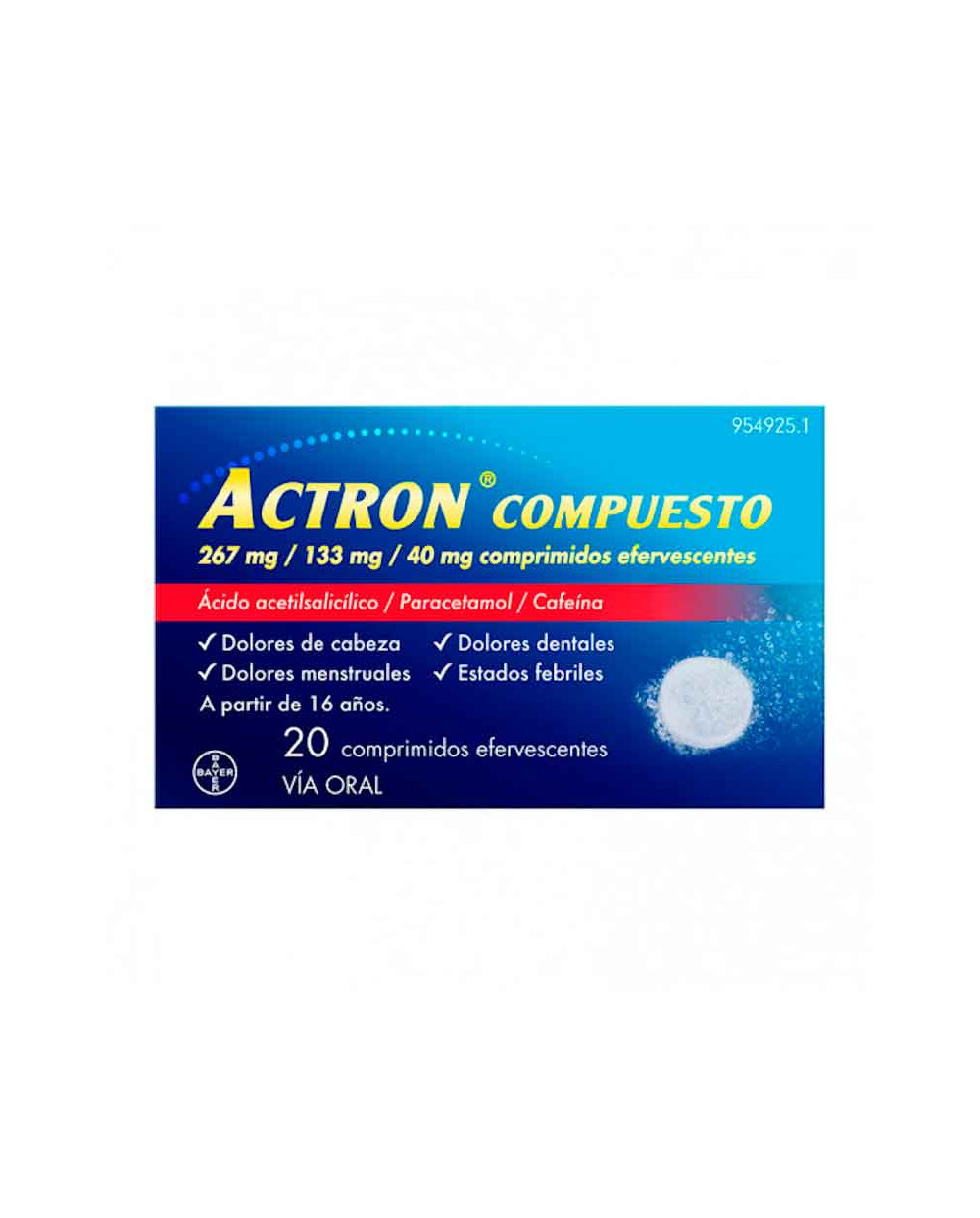 ACTRON Compuesto 20 Comprimidos Efervescentes