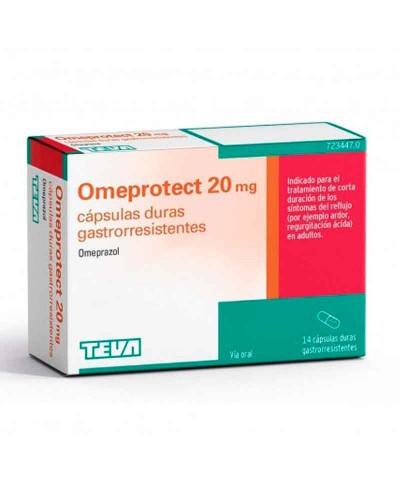 Omeprazol Omeprotect 20 mg 14 Cápsulas Gastrorresistentes
