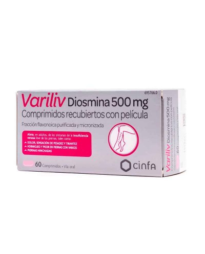 Variliv Diosmina 500 MG 60 Comprimidos