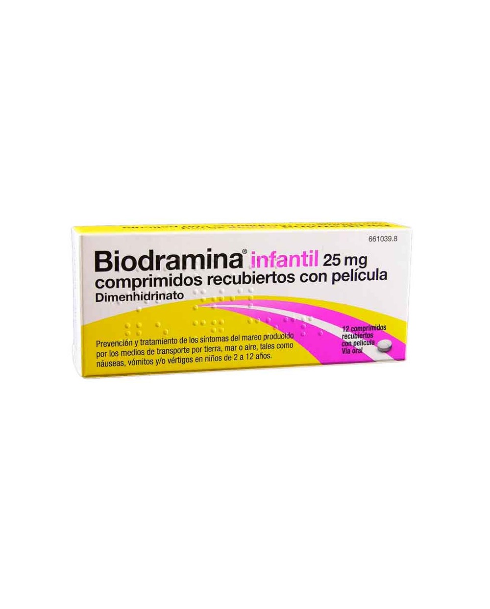 Biodramina Infantil 25 mg 12 Comprimidos