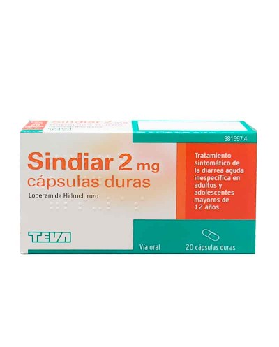 Sindiar 2 mg 20 Cápsulas duras