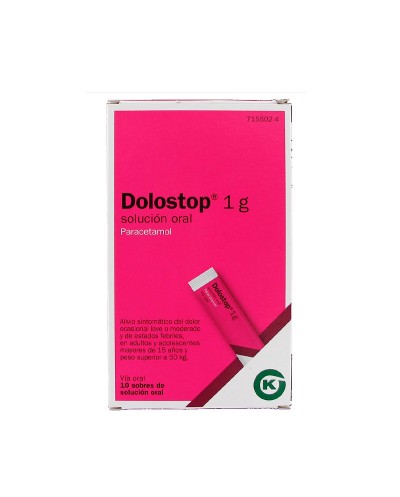 Dolostop 1G solución oral 10 sobres