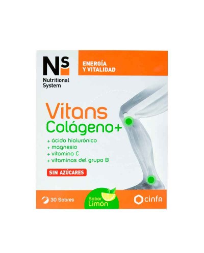 NS Vitans Colageno + 30 Sobres Sabor Limón