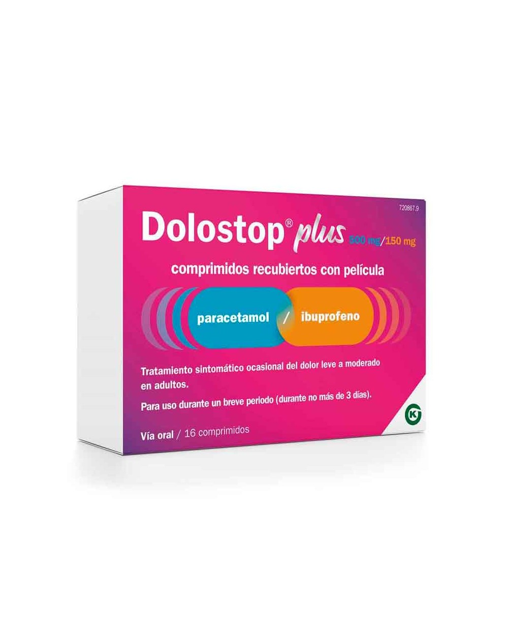 Dolostop Plus 500 Mg/150 Mg 16 Comprimidos