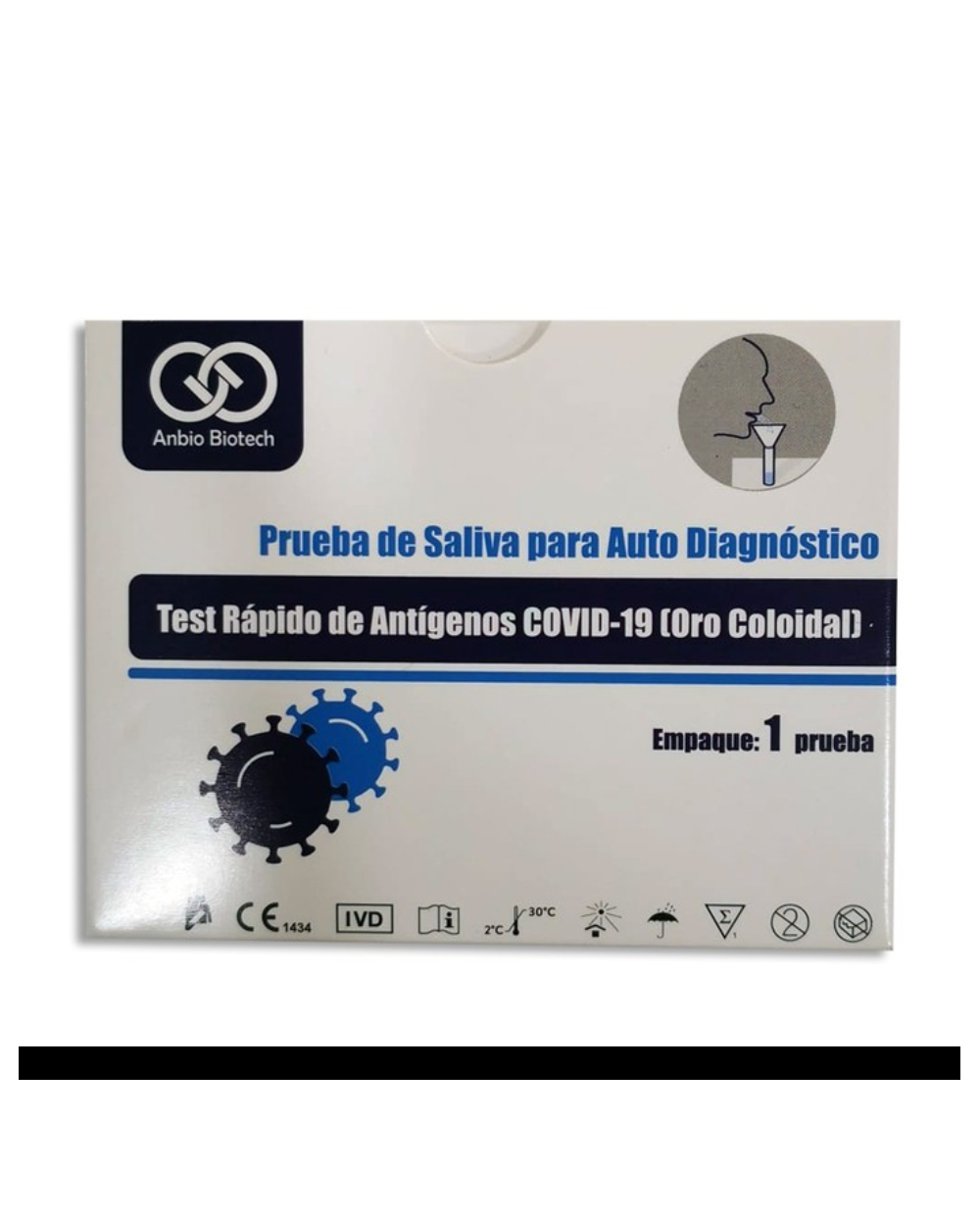Test Antígenos SALIVA Anbio Biotech covid-19 1 Test