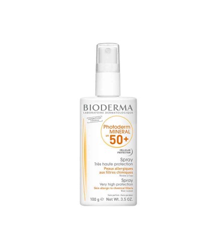 Bioderma Photoderm mineral SPF50+ para pieles sensibles o alérgicas (cuerpo y cara) -100 ml.