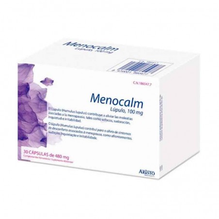 Menocalm Lúpulo de Aristo alivia los síntomas de la menopausia– 100g. 30 cápsulas
