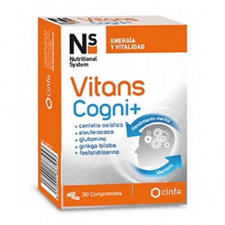 Vitans Cogni+ NS para mejorar la memoria - 30 comprimidos