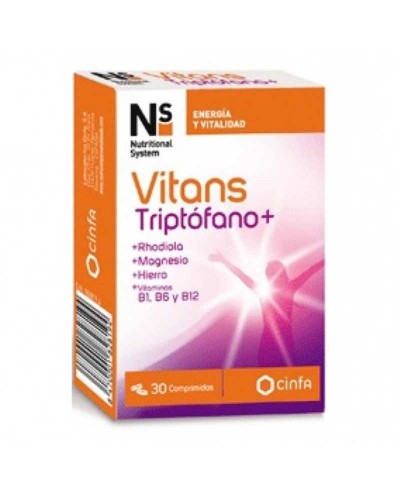 Vitans Triptófano+ NS para prevenir la ansiedad y estrés– 30 comprimidos