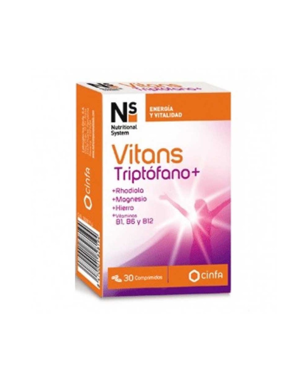 Vitans Triptófano+ NS para prevenir la ansiedad y estrés– 30 comprimidos