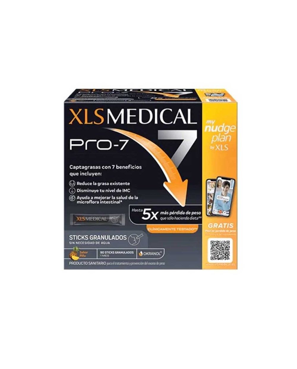 XLS Medical Pro – 7. Pierde hasta 5 veces más peso – 90 sticks granulados