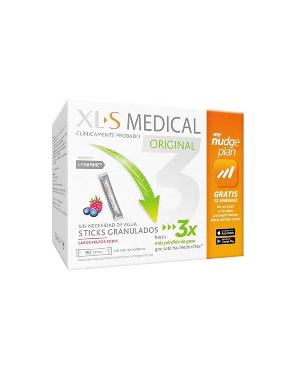 XL-S Medical Original sticks granulados. Ayuda para adelgazar – 90 uds.