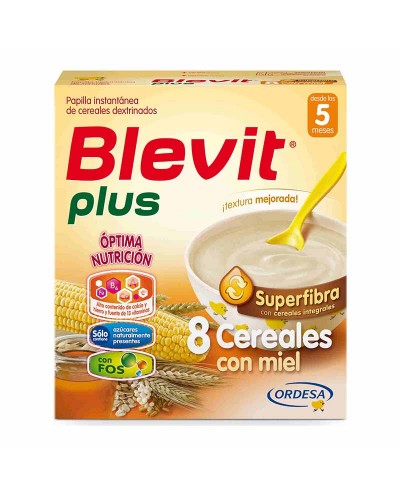 Papilla Blevit Plus 8 cereales con miel - 600gr.
