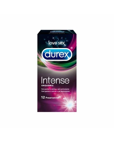 Durex Intense Orgasmic Textura con puntos y estrías 12 preservativos
