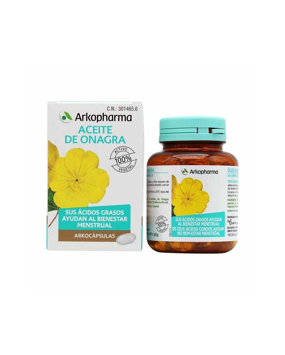 Aceite De Onagra Arkopharma - 100 Cápsulas