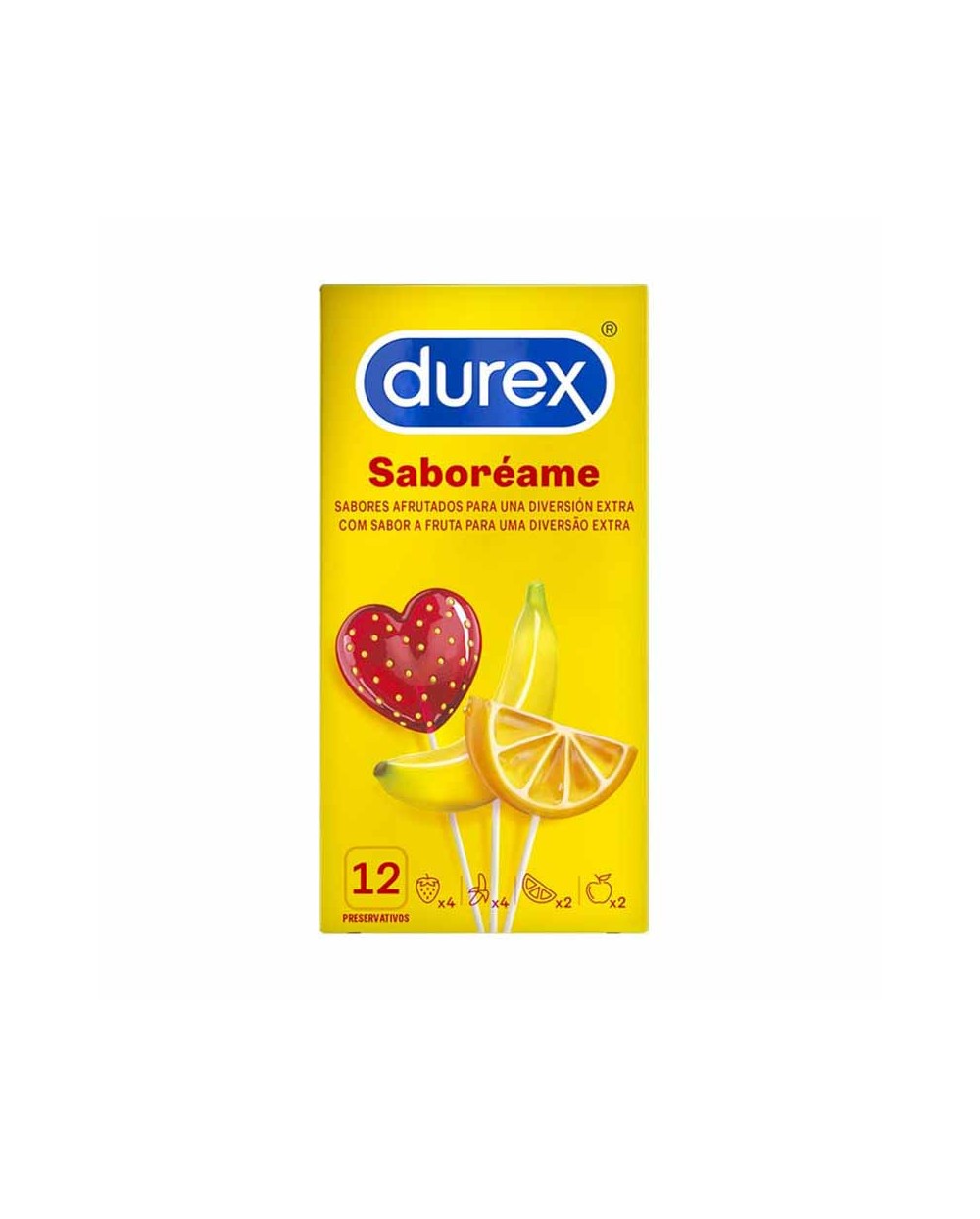 Preservativos Durex Saboréame - 12 unidades