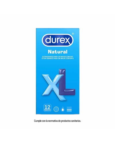 Preservativos Durex Originales Natural Talla XL - 12 Uds