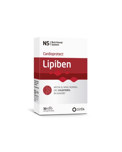 Ns Cardioprotect Lipiben 30 comprimidos - ayuda a mantener unos niveles normales de coresterol