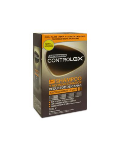 CONTROL GX 2 EN 1 CHAMPÚ Y ACONDICIONADOR REDUCTOR DE CANAS 118ML