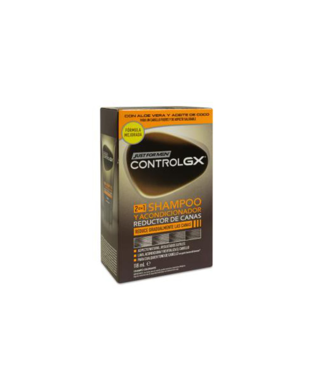 CONTROL GX 2 EN 1 CHAMPÚ Y ACONDICIONADOR REDUCTOR DE CANAS 118ML