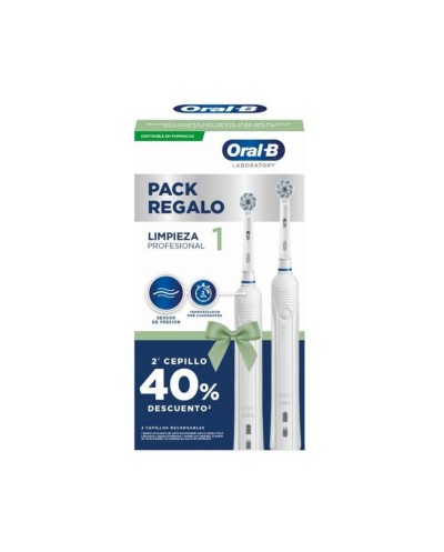 Oral-b Cepillo Eléctrico Limpieza Professional 1 Cuidado Encías 2 Unidades
