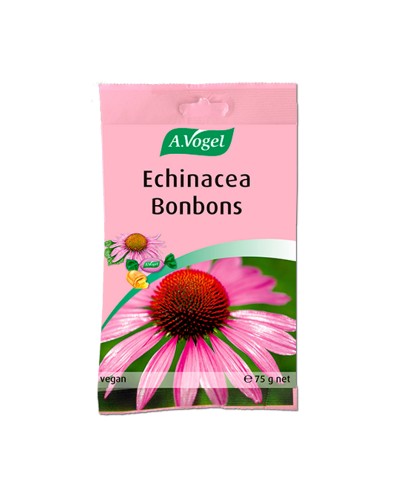 Echinacea Bonbons
Caramelo relleno de extracto de planta fresca de Echinacea purpurea