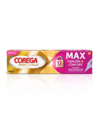 Corega Max Fijación + Confort Crema Fijadora para Prótesis 40 g