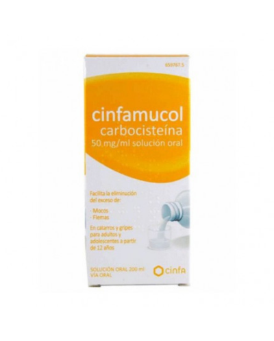 Cinfamucol Carbocisteína 50 Mg/ Ml Solución Oral 200 Ml