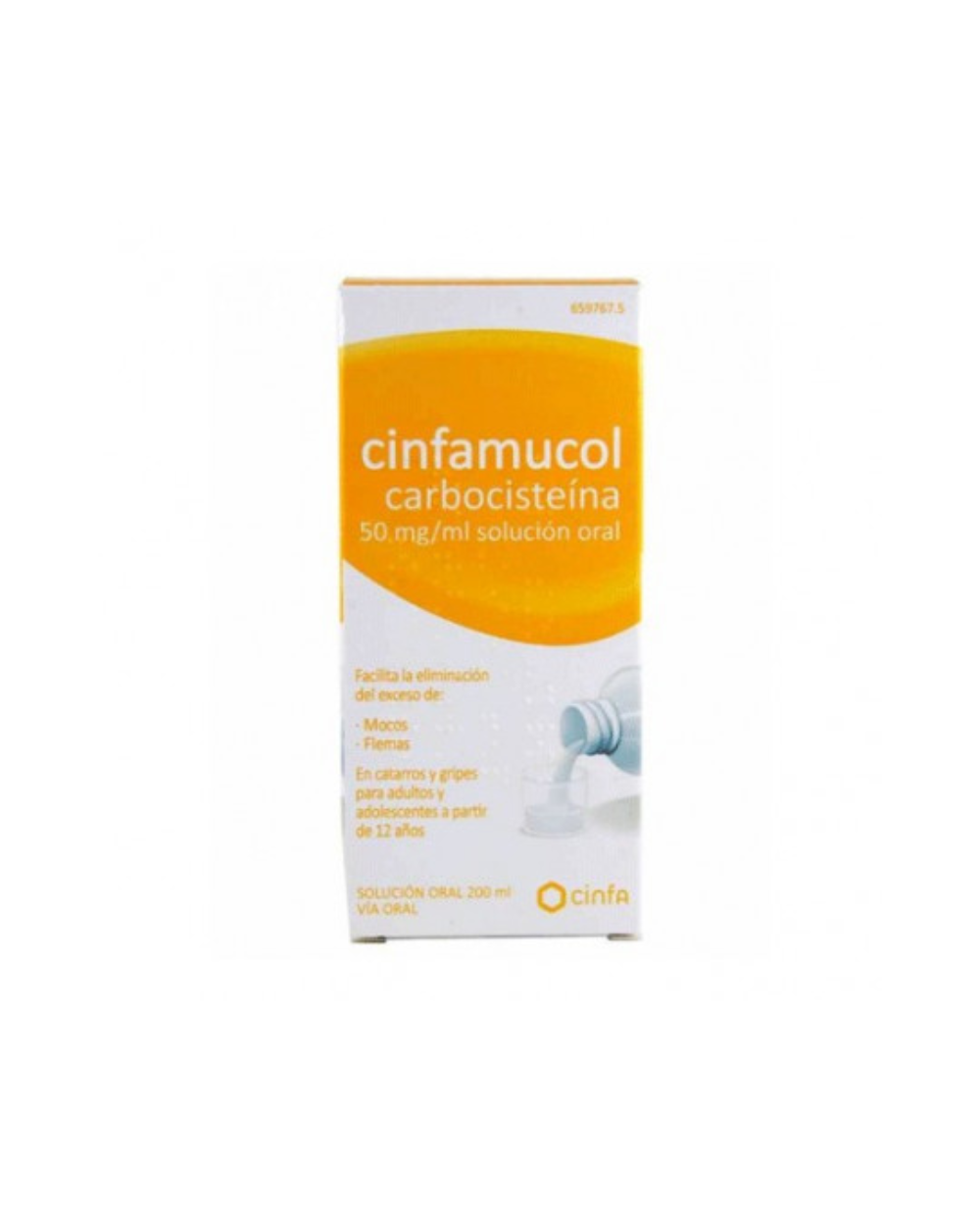 Cinfamucol Carbocisteína 50 Mg/ Ml Solución Oral 200 Ml
