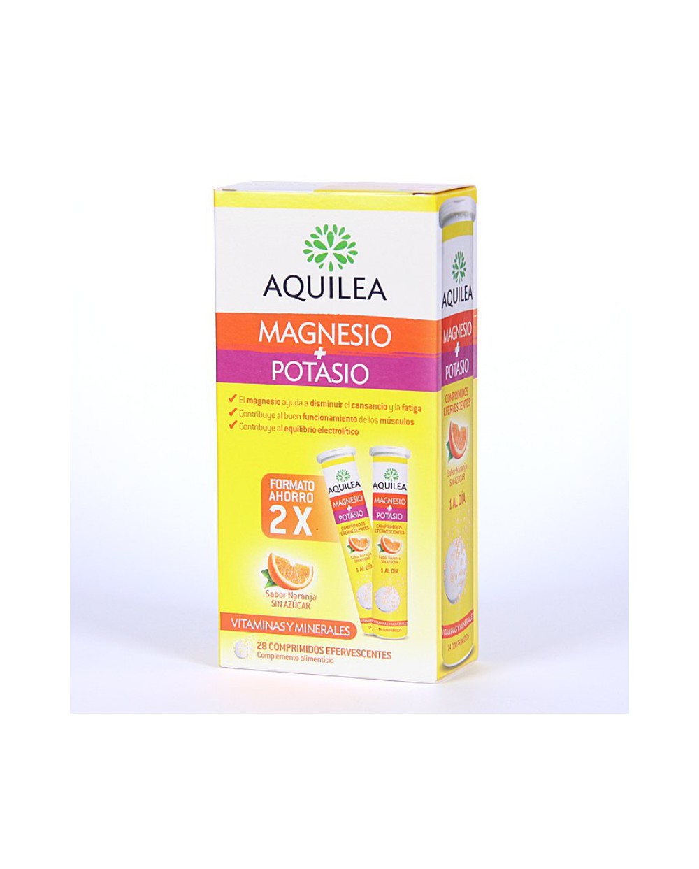 Aquilea Magnesio + Potasio 28 comprimidos efervescentes Pack