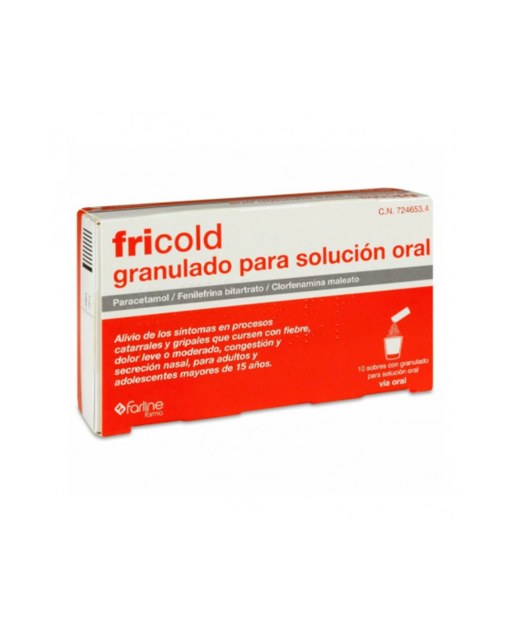 FRICOLD SOLUCIÓN ORAL 10 SOBRES GRANULADO