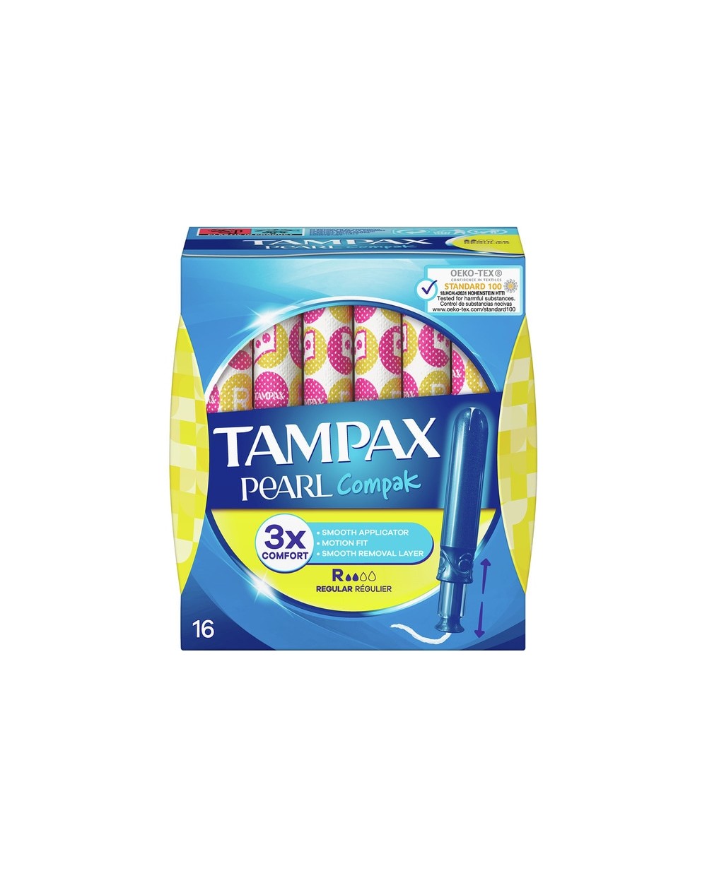 TAMPAX
Compak Pearl tampones con aplicador regular caja 16 unidades