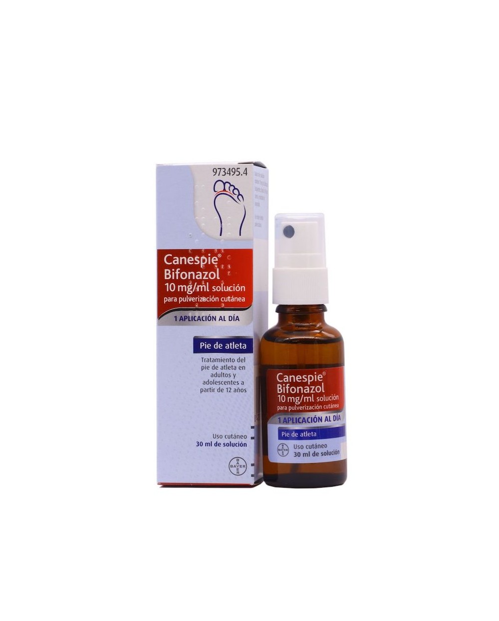 Canespie Bifonazol 10 mg/ml Solución Para Pulverización Cutánea Pie de Atleta 30ml