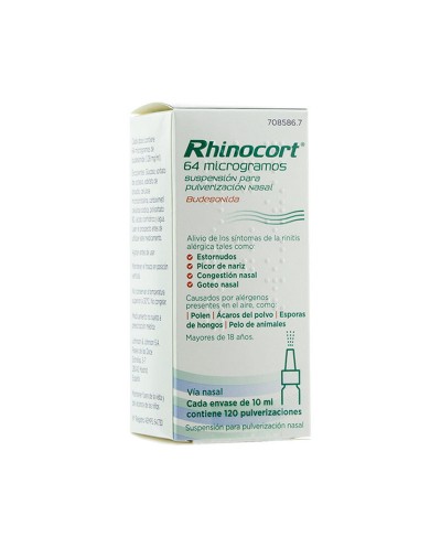 Rhinocort 64 microgramos Suspensión para Pulverización Nasal, 10 ml