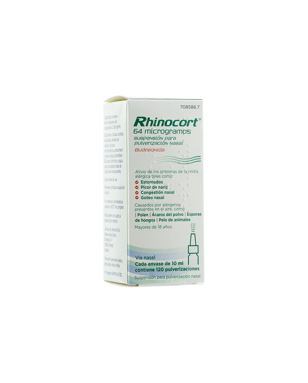 Rhinocort 64 microgramos Suspensión para Pulverización Nasal, 10 ml