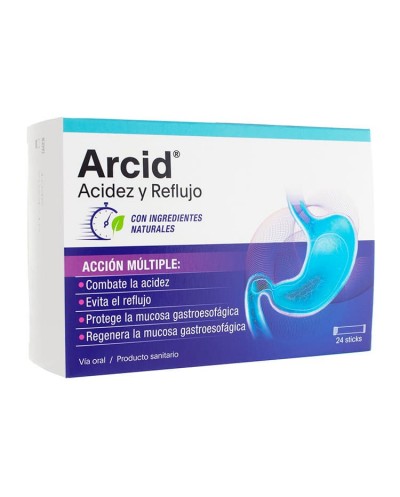 Arcid Acidez y Reflujo, 24 Sticks