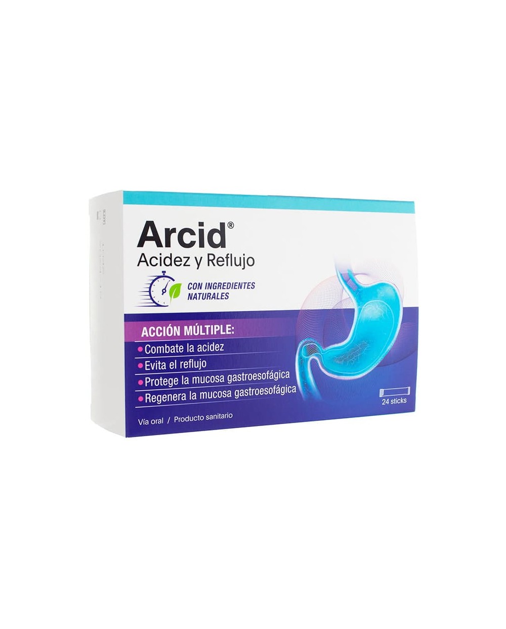 Arcid Acidez y Reflujo, 24 Sticks