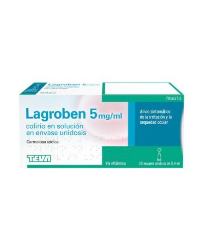 Lagroben 5 Mg/ Ml Colirio 30 Monodosis X 0.4 Ml