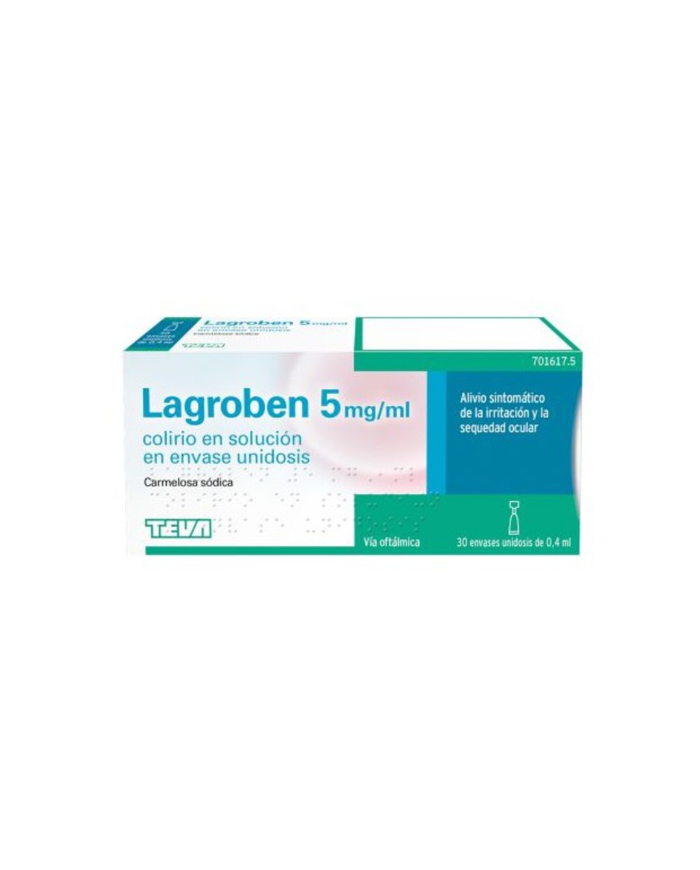 Lagroben 5 Mg/ Ml Colirio 30 Monodosis X 0.4 Ml