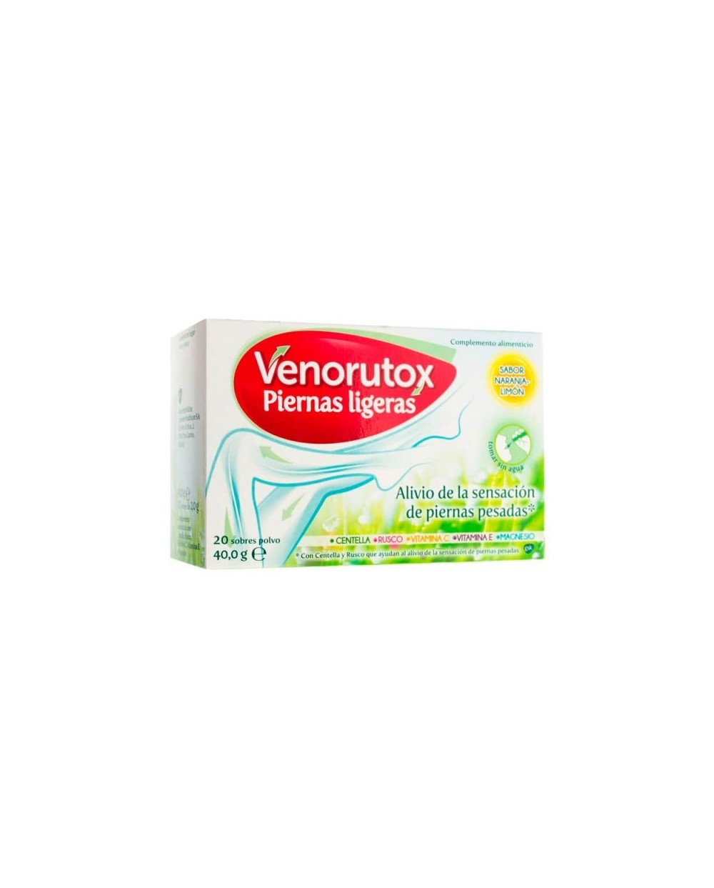 Venorutox Piernas Ligeras 20 Sobres Naranja-Limón