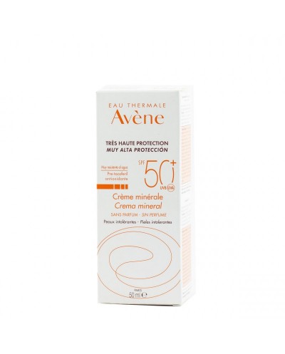 Avene proteccion spf50+ crema mineral sin perfume 50ml
