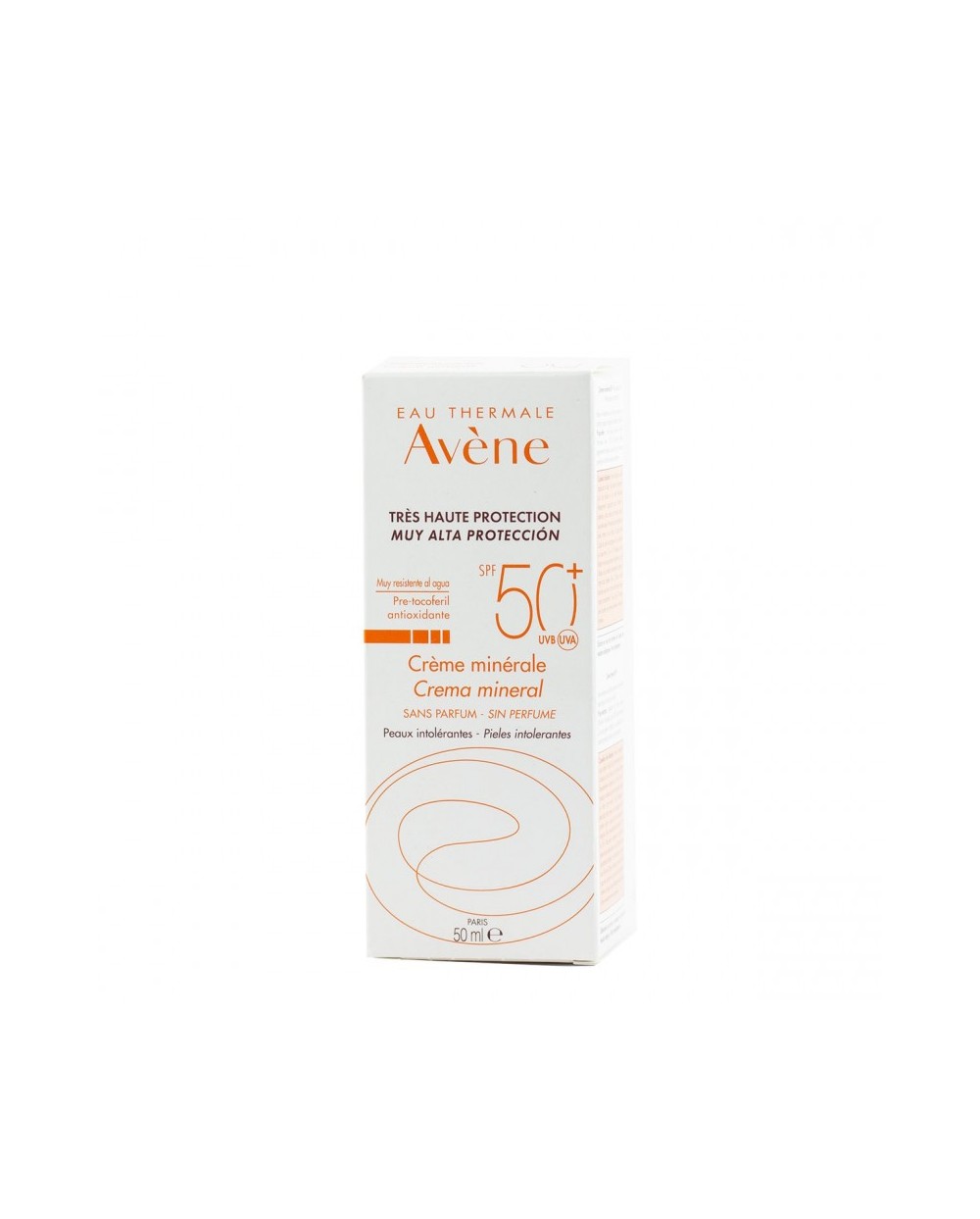 Avene proteccion spf50+ crema mineral sin perfume 50ml