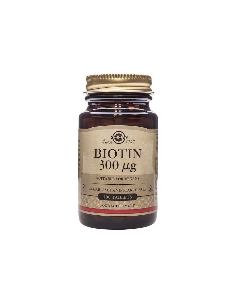 Solgar® Biotina 300 µg - 100 comprimidos