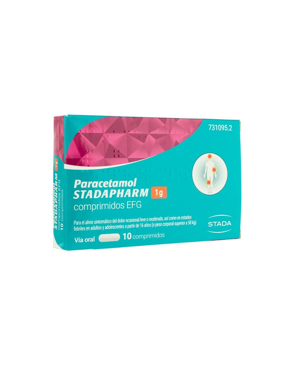 Paracetamol Stadapharm Efg 1 Gr, 10 Comprimidos