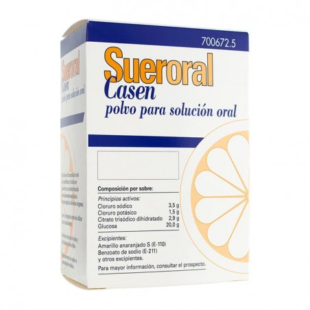 Sueroral Casen Polvo para Solución Oral, 5 Sobres