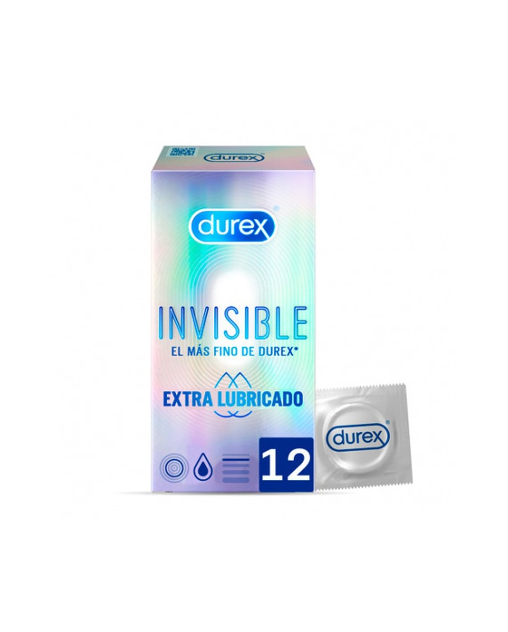 Durex Preservativos Invisible Extra Fino Extra Lubricado 12uds