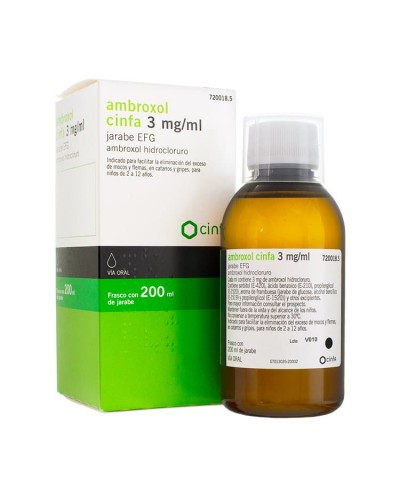 Ambroxol Cinfa 3 mg/ml Jarabe EFG, 200 ml
