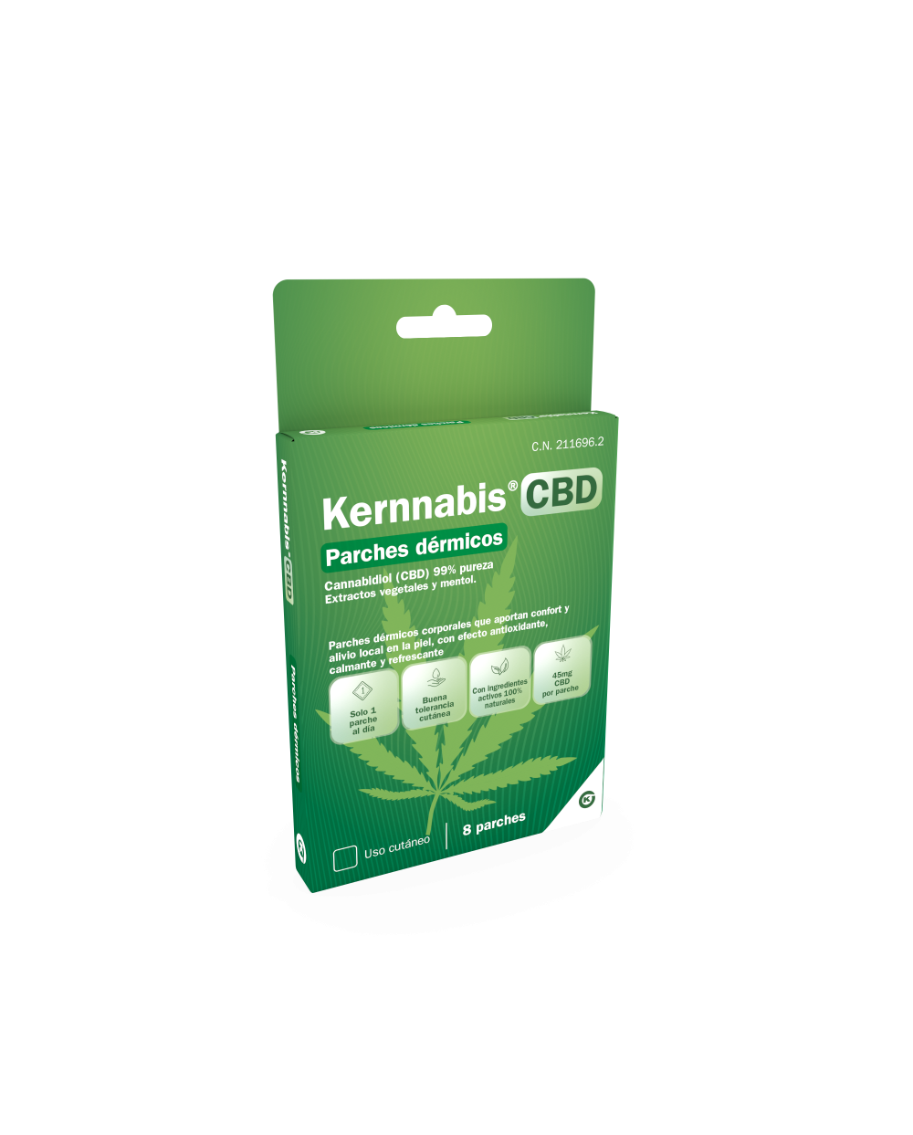 Kernnabis® CBD en parches dérmicos 8 uds.