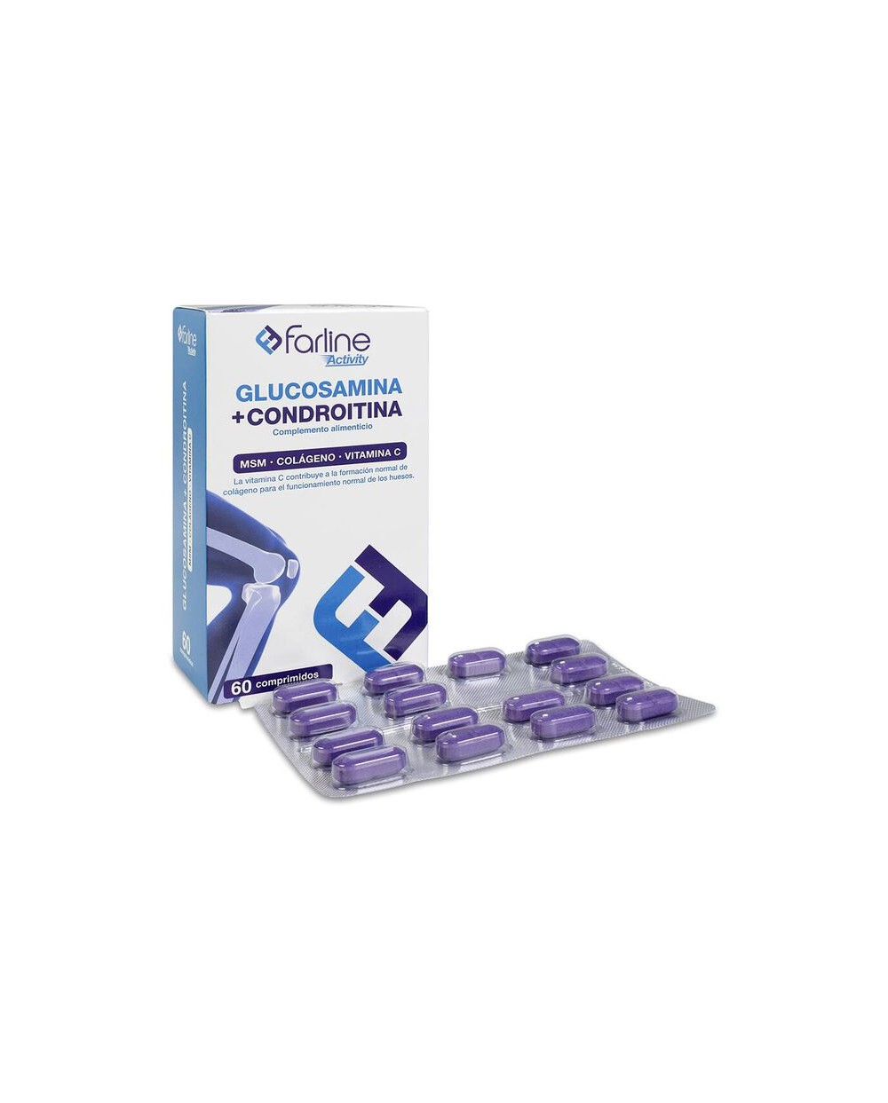 Farline Glucosamina y Condroitina, 60 Comprimidos