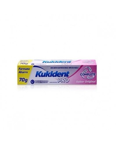 Kukident Pro Complete Crema Adhesiva Para Prótesis Dentales, 70 G